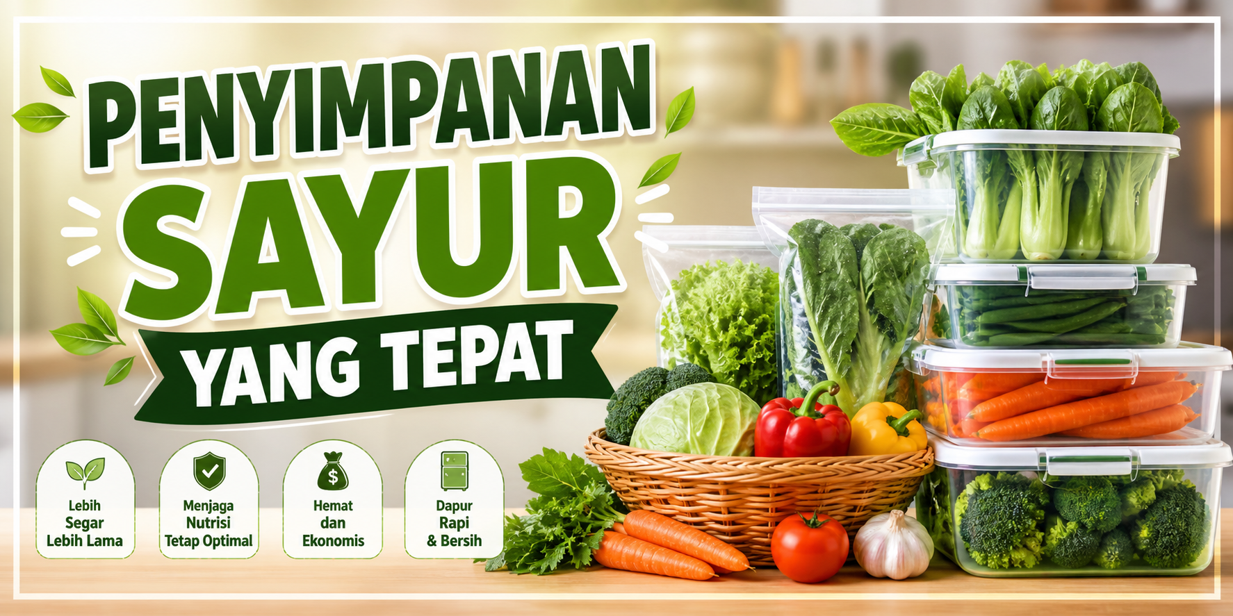 Penyimpanan Sayur Yang Tepat
