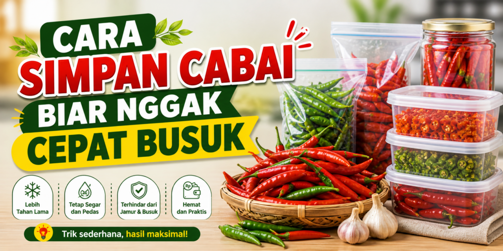 cara tepat simpan cabai