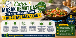 cara masak hemat gas dengan teknik memasak efisien di dapur